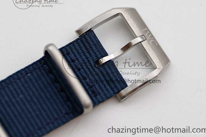 MIROTIME 0816 EasyCare Mark XVIII IW328101 Blue Ceramic M+F 1:1 Best Edition Blue Dial on Blue Nylon Strap A 7046